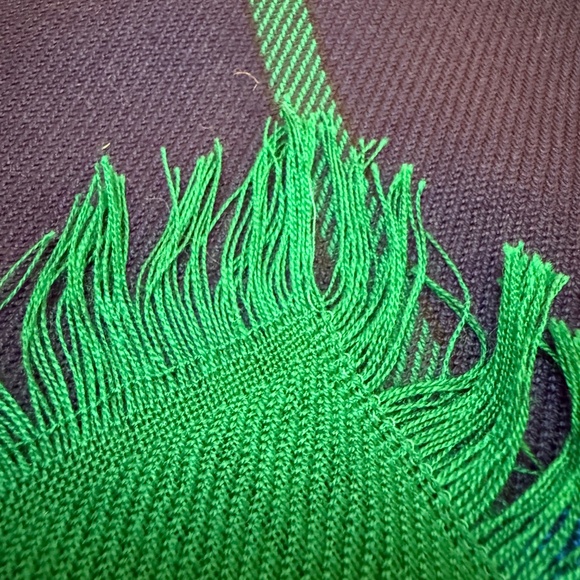 🇯🇵 Vera Tartan Plaid Square Scarf – Made in Japan – Acrylic with Fringe - Picture 11 of 12